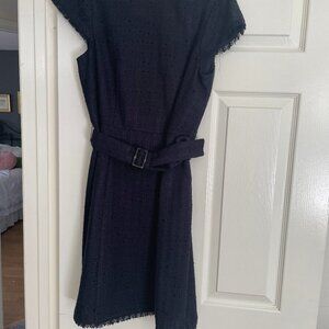 Belted Tweed Midi dress